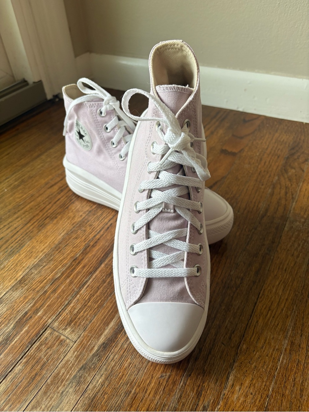 Converse Chuck Taylor All Star Move High Top Platform Sneakers Lilac Womens 10